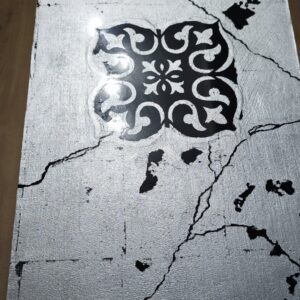 Encimera hecha con la técnica de Pan de Plata